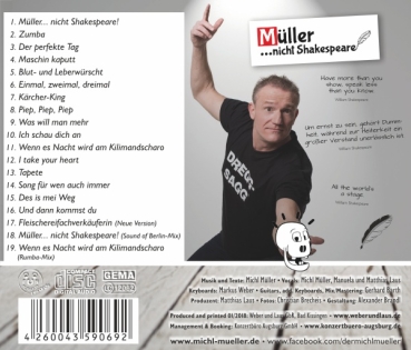 CD Müller... nicht Shakespeare!