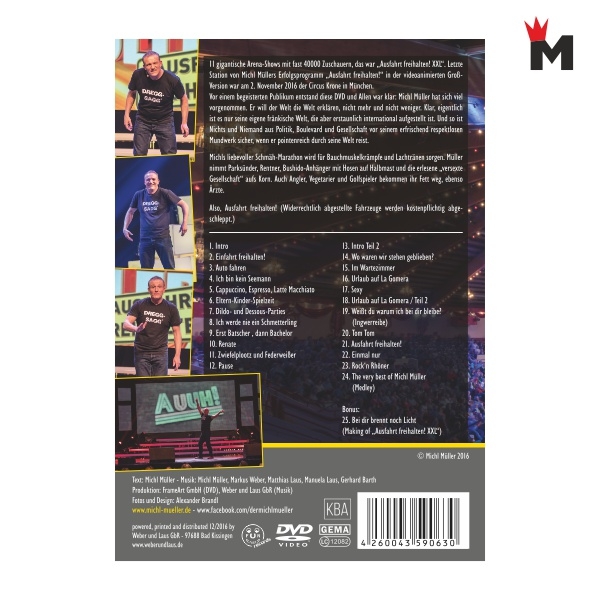 DVD Ausfahrt freihalten! XXL (Inlay-Rückseite)