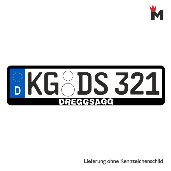 KFZ-Kennzeichenhalter DREGGSAGG